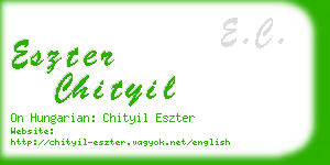 eszter chityil business card